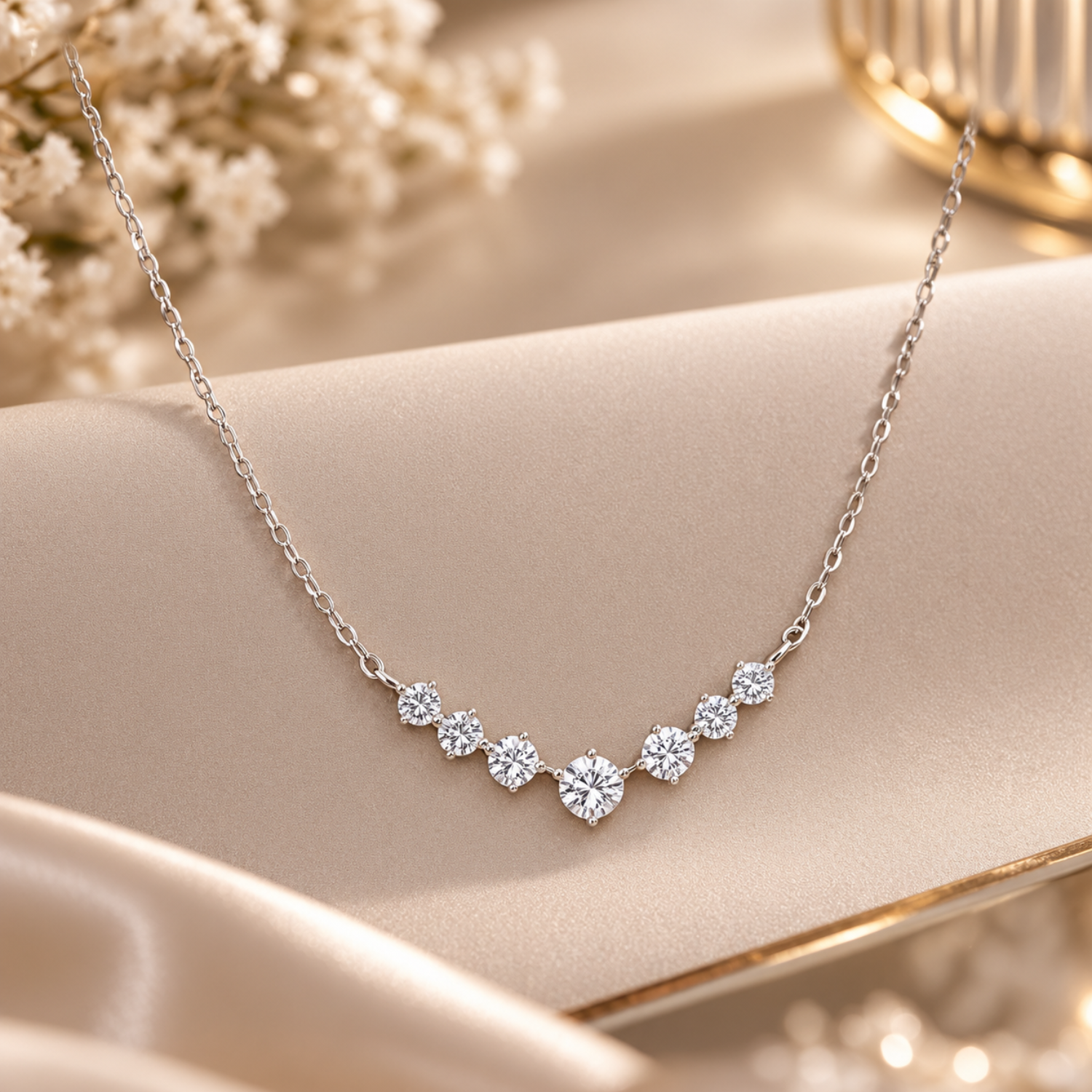 Crystal Curve Necklace