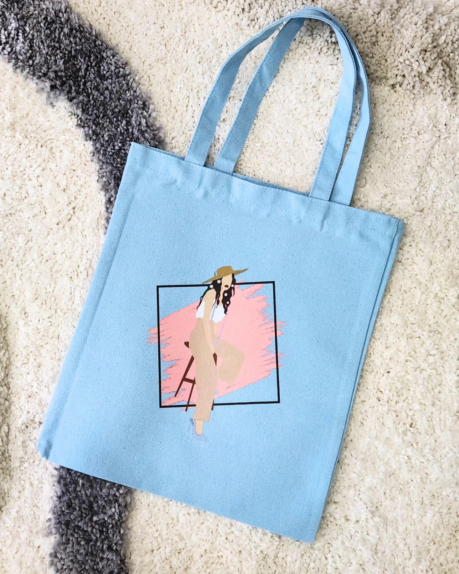 Hat Muse Canvas Tote view 2