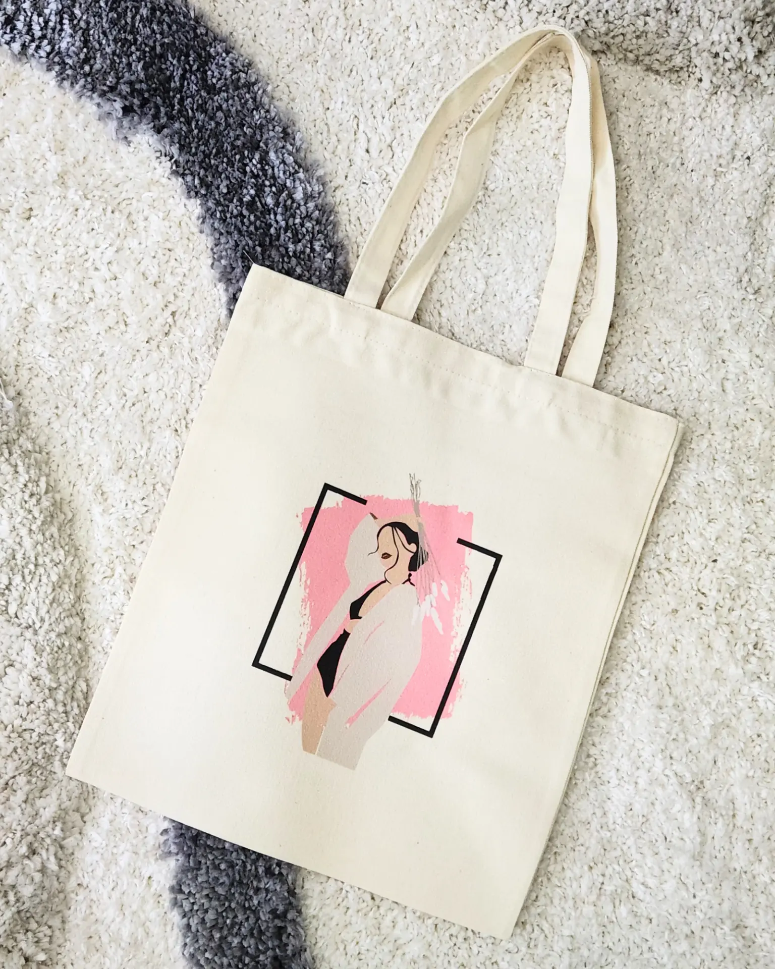 Petal Robe Canvas Tote