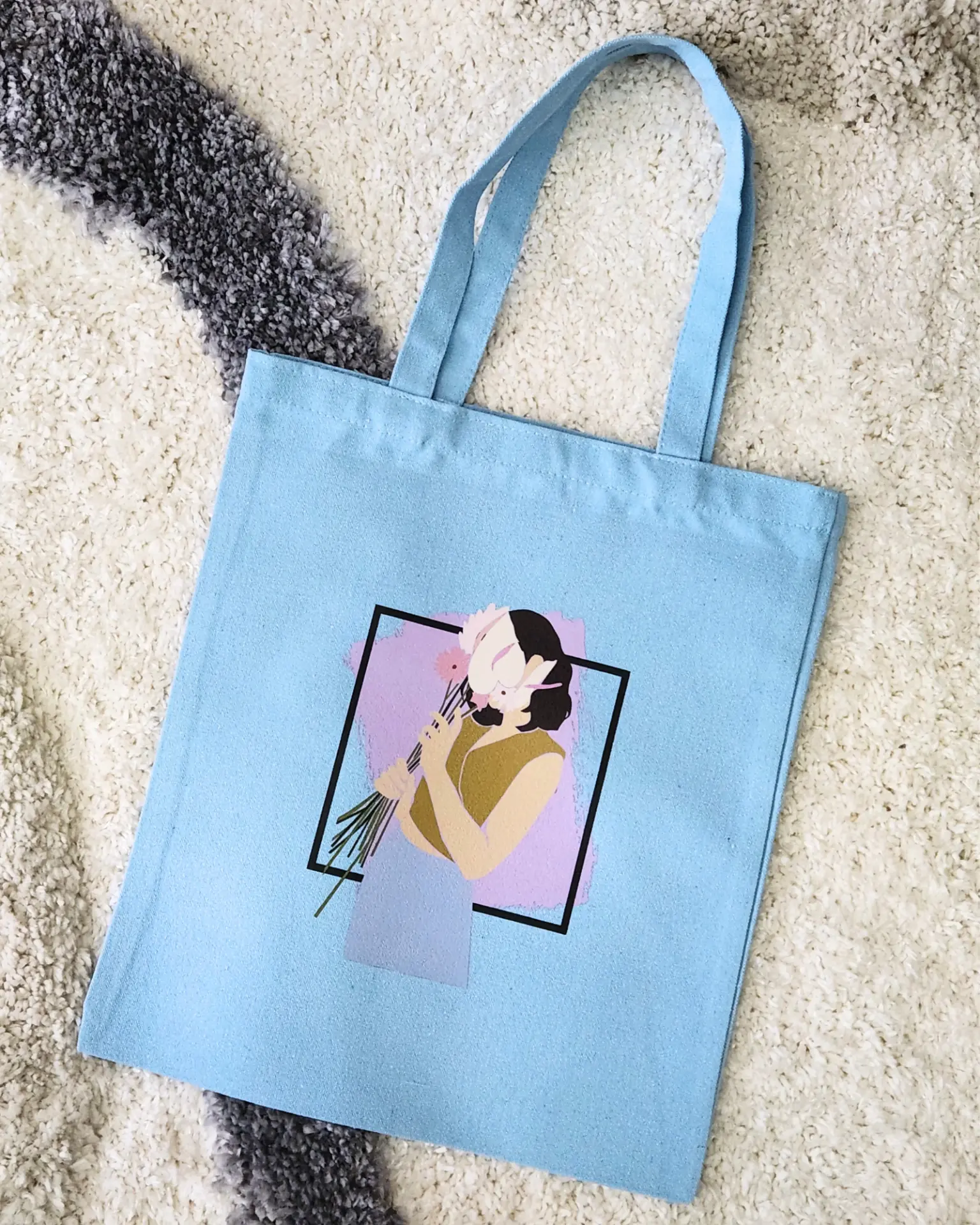 Bouquet Muse Canvas Tote view 2