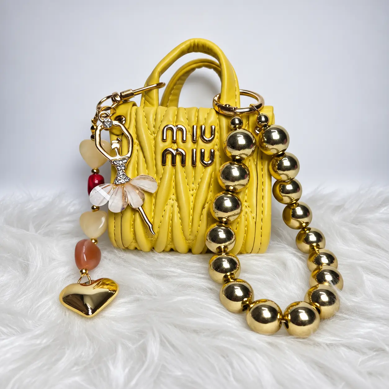 Sunshine Yellow Mini Tote Charm